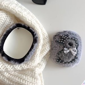 Autumn And Winter Plush Pearl Bunny Earmuffs, Suitable for Apple Airpods Max Over-Ear Wireless Headphone Protective Case.