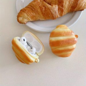 Bakery Style Croissant Protector - Cute 3D Case for Airpods Pro 3
