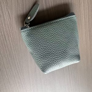 Portable Genuine Leather Coin Purse Vintage Key Card Coin Earphone Holder Pouch for Women Men Mini Wallet