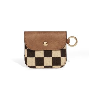 Small Coin Purse, Mini Earbud Case with Carabiner, Portable Earphone Case Headphone Protective Storage Pouch Bag